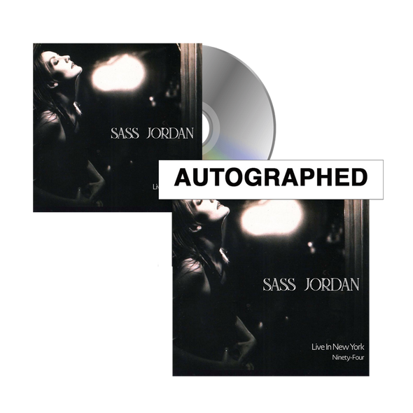 Sass Jordan - "Live In New York Ninety-Four" CD + Autographed Flat Bundle